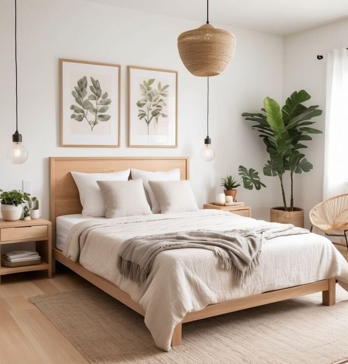 Chambre style scandinave