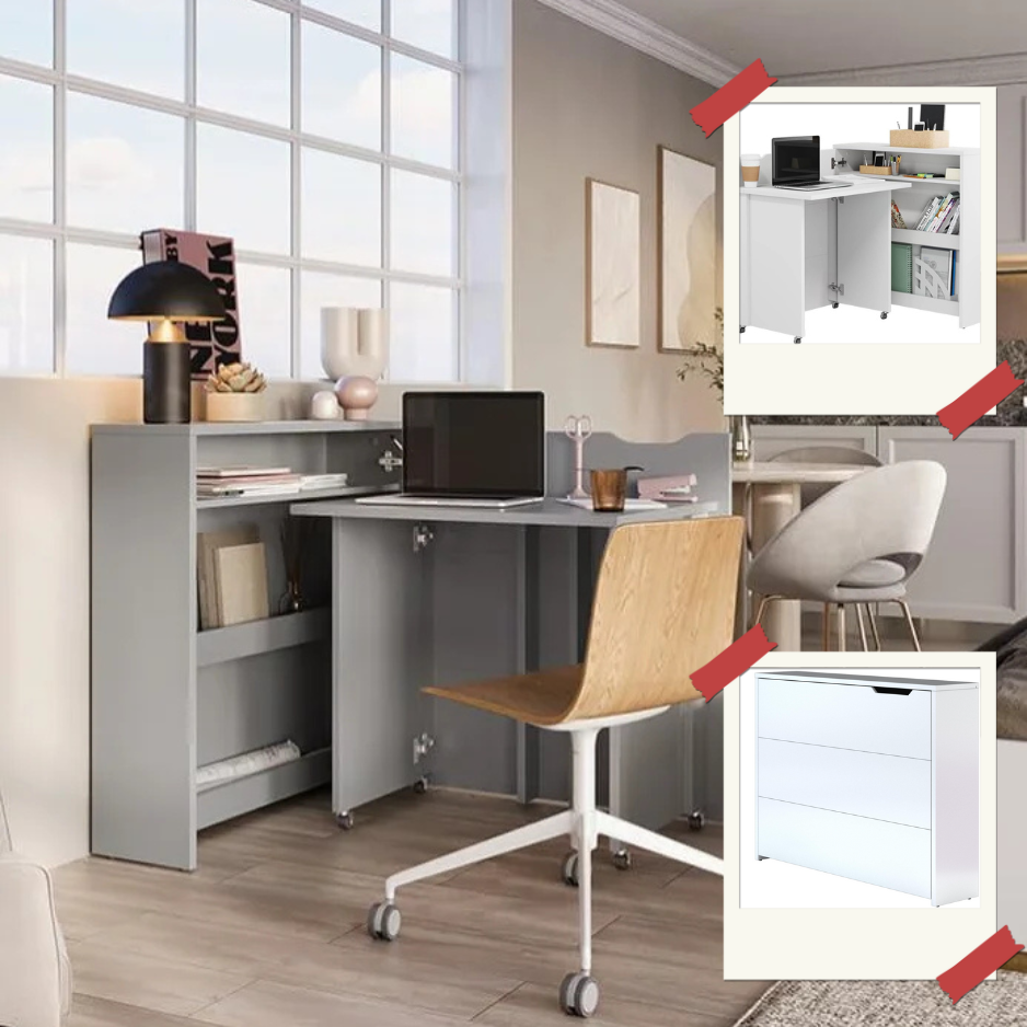 bureau escamotable gain de place
