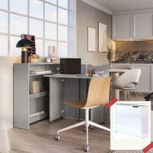 Bureau escamotable rabattable gain de place