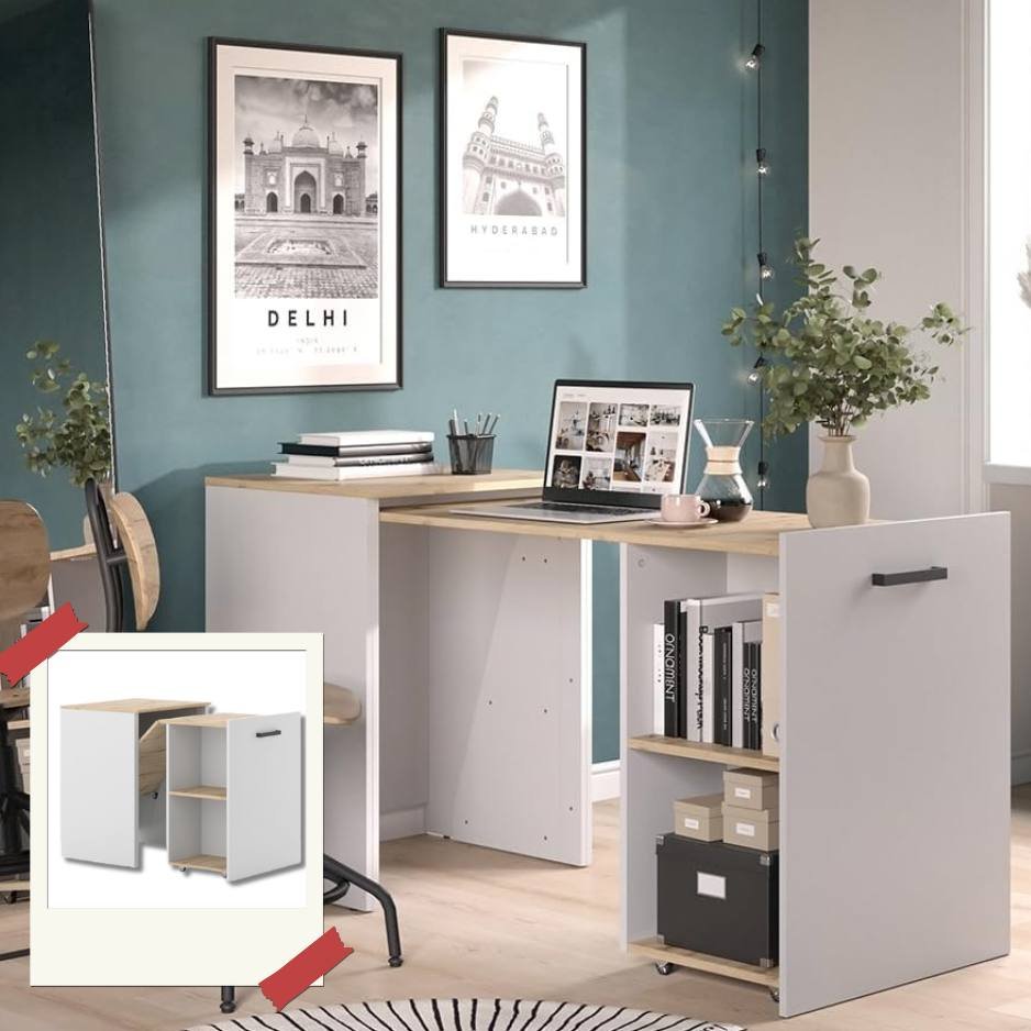 Bureau escamotable extensible - gain de place