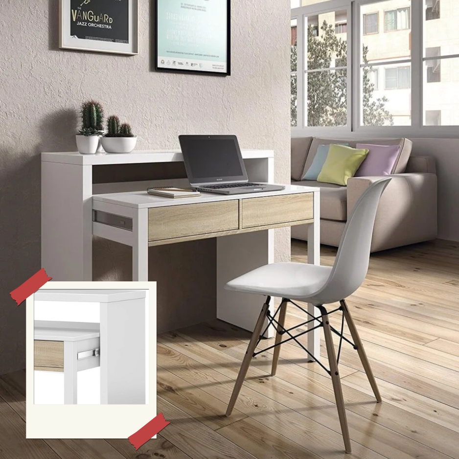 console bureau gain de place