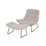 fauteuil et repose pied Moon Maison du monde