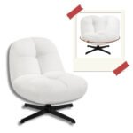 fauteuil cosy blanc pivotant