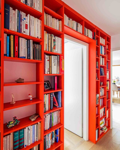 bibliothèque dans le couloir la compagnie des ateliers