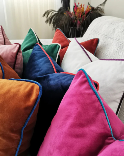 coussin en velours