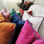 coussins en velours