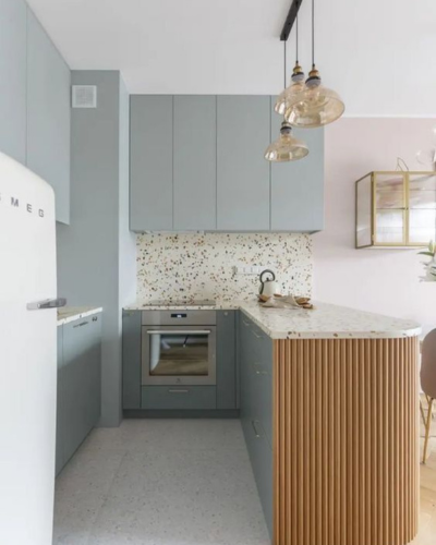 cuisine bleu et bois clair esprit scandinave cuisine bleu et bois clair esprit scandinave