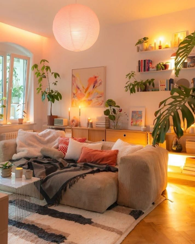 petit 5salon cosy luminaire