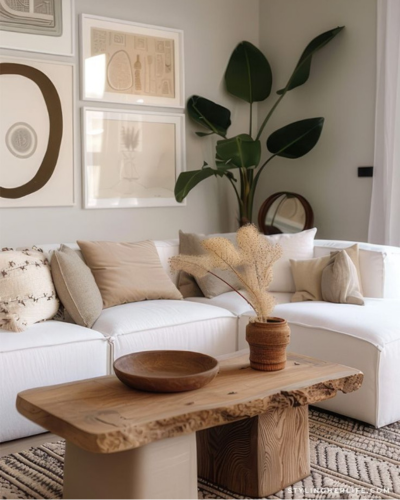 salon couleurs naturelles et plantes