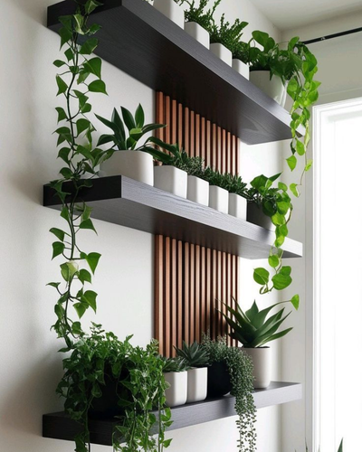 plantes à suspendre mur végétal