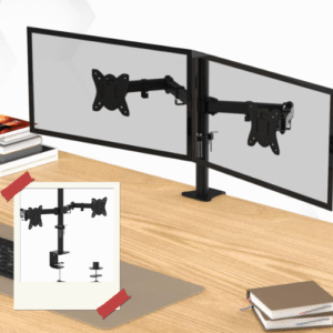 support double écran PC gain de place
