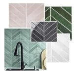 carrelage adhésif chevrons