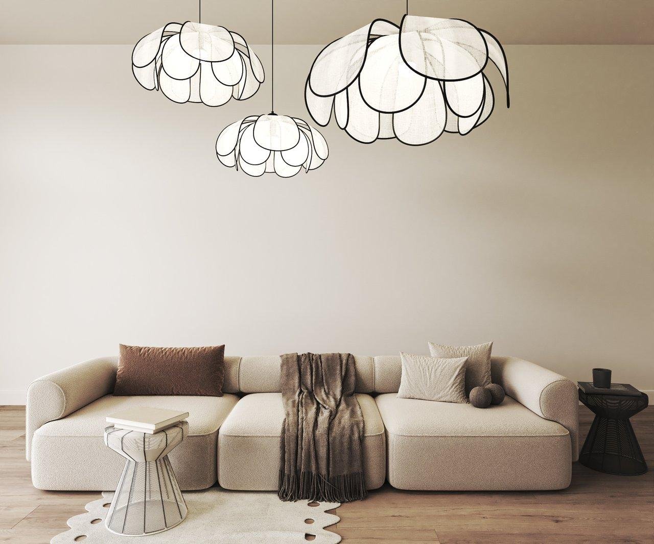 Espace lumineux et modulable avec mobilier design et éclairage scénarisé pour optimiser un petit intérieur.