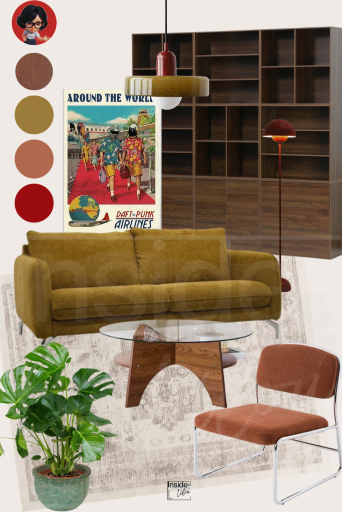 moodboard - salon mid century