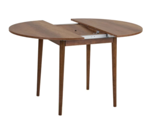 table ronde extensible  noyer